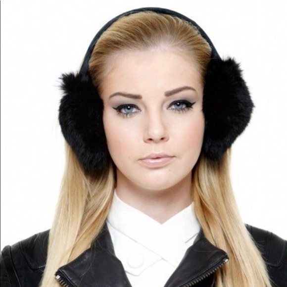 Michael Kors Accessories - Michael Kors Black Faux Fur Earmuffs